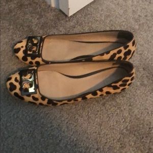 Leopard print flats